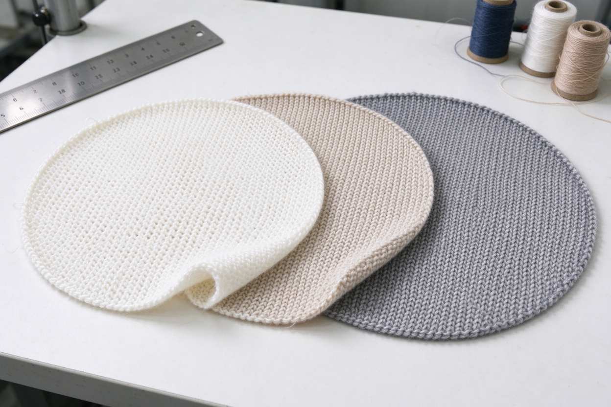 circular knitting machine gauge, fabric GSM