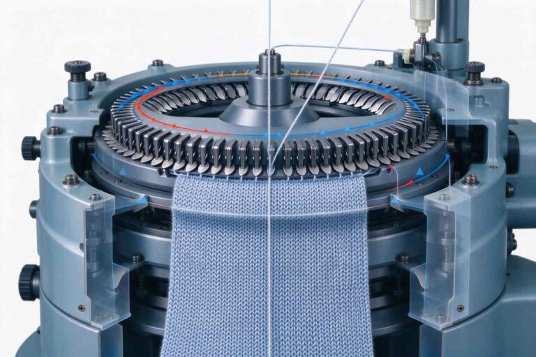 circular knitting machine working principle